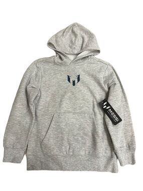 Messi Collection Light Gray Pullover Hoodie - Size S (8)